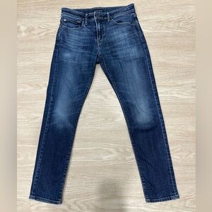 Lucky Brand | Men's 110 Slim Dark Blue Slim Jeans (W 32 X L 32)